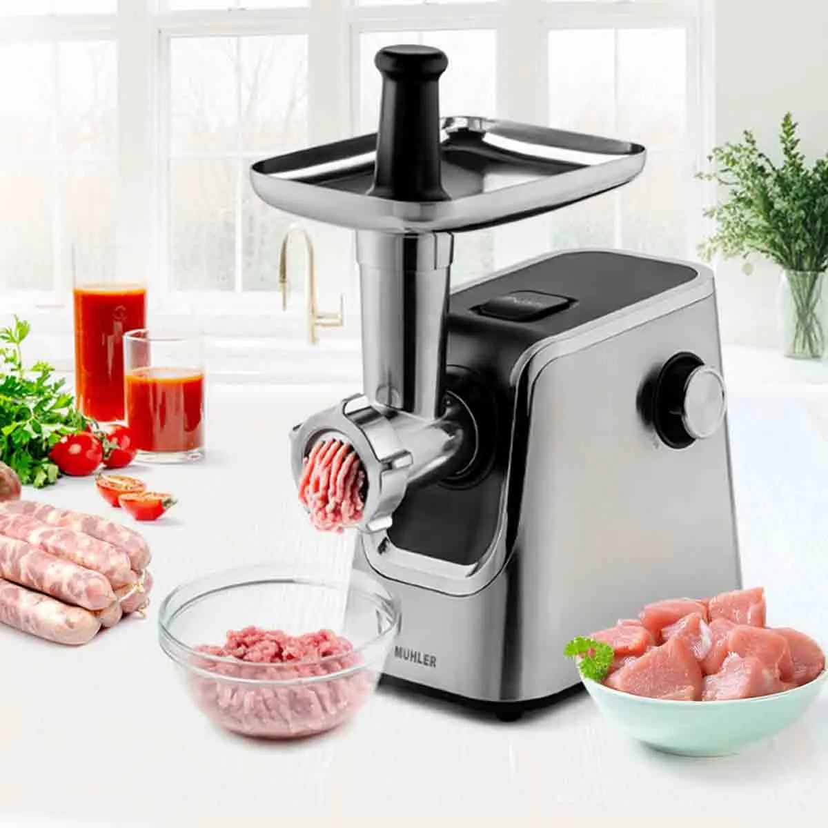МЕСОМЕЛАЧКА С ПРИСТАВКА ЗА ДОМАТИ MUHLER MG-1808TS 1800W