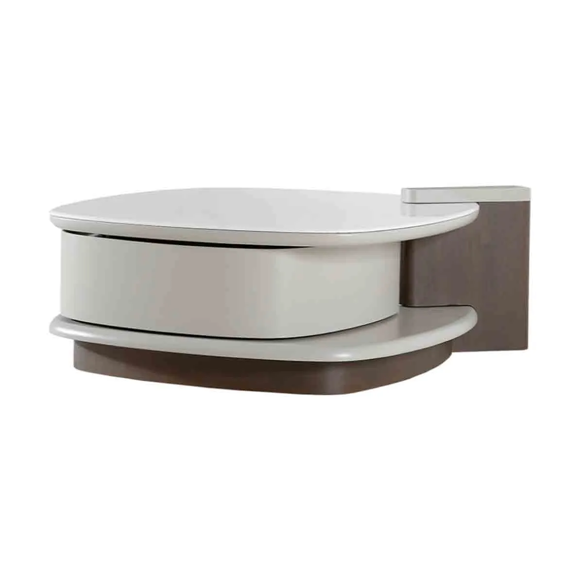 Холна маса ALDO - бял-капучино