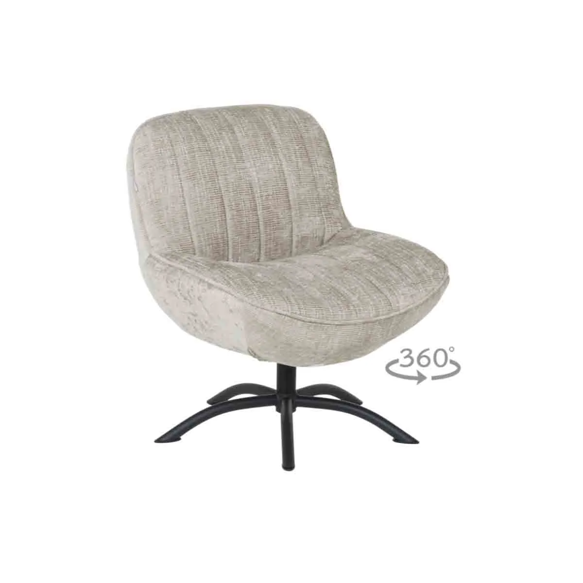 КРЕСЛО CARLY - СИВО