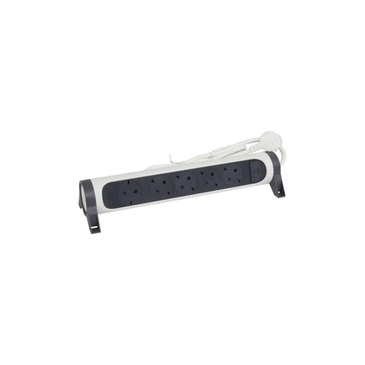 РАЗКЛОНИТЕЛ БЯЛ/СИВ 5*2Р+Е С КАБЕЛ 5М 3*1,5ММ2 694542