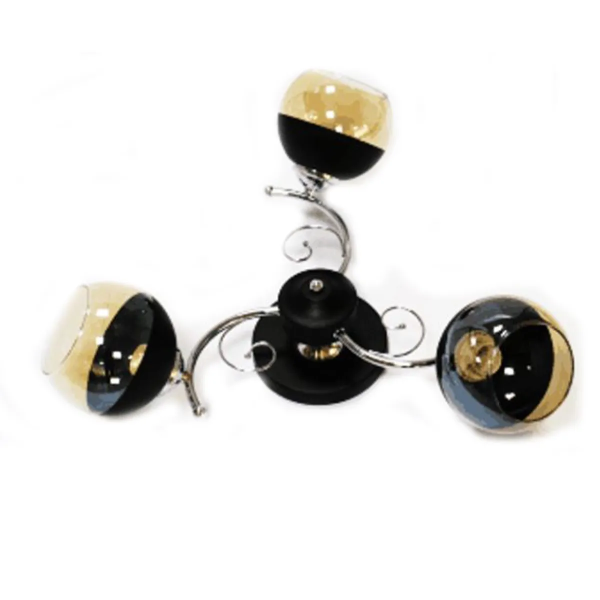 ПОЛИЛЕЙ МЕТАЛ-СТЪКЛО Е27 3*60W K318-3 164780