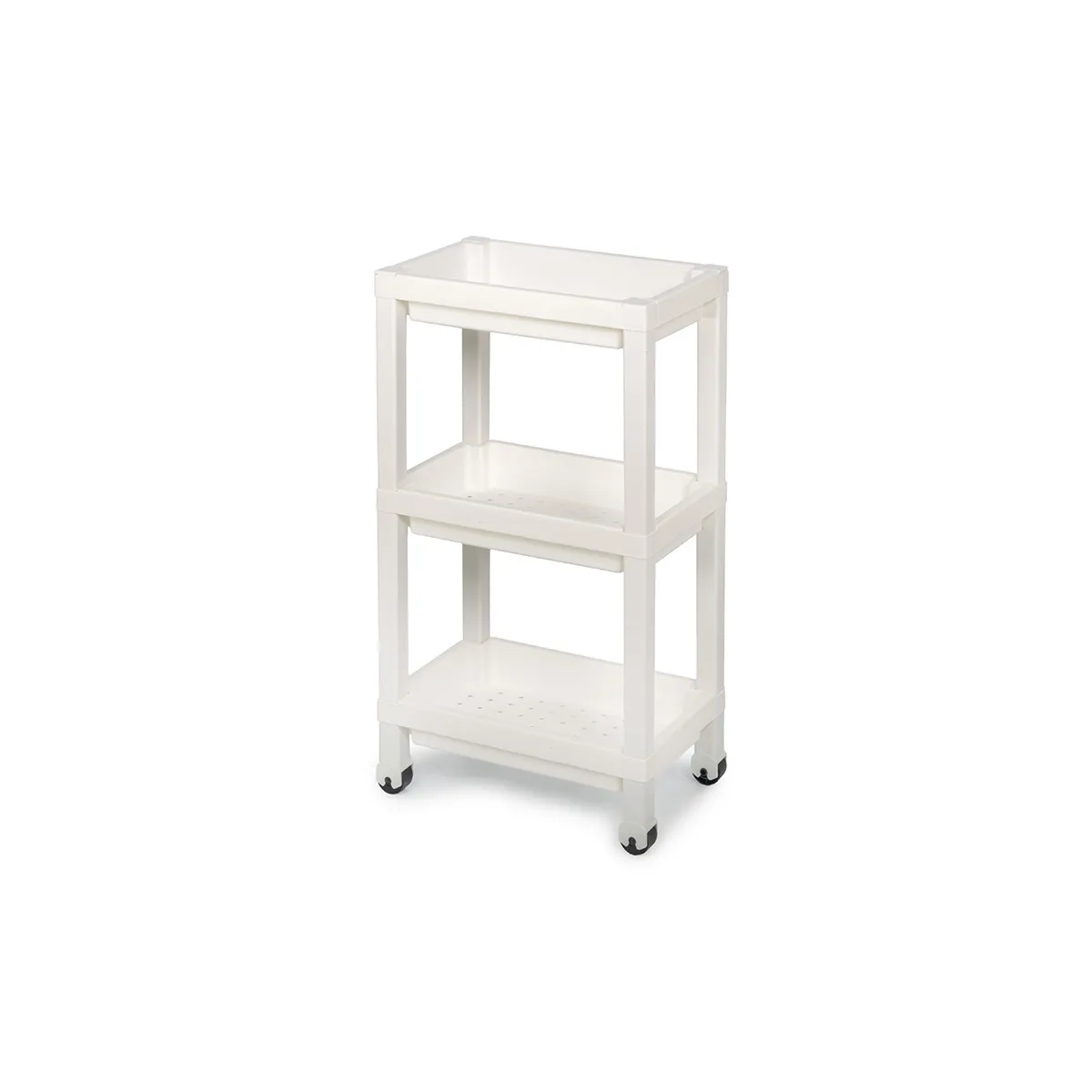 СТЕЛАЖ ПРАВОЪГЪЛЕН 3 НИВА 37*24*65СМ БЯЛ 161983-004 108481