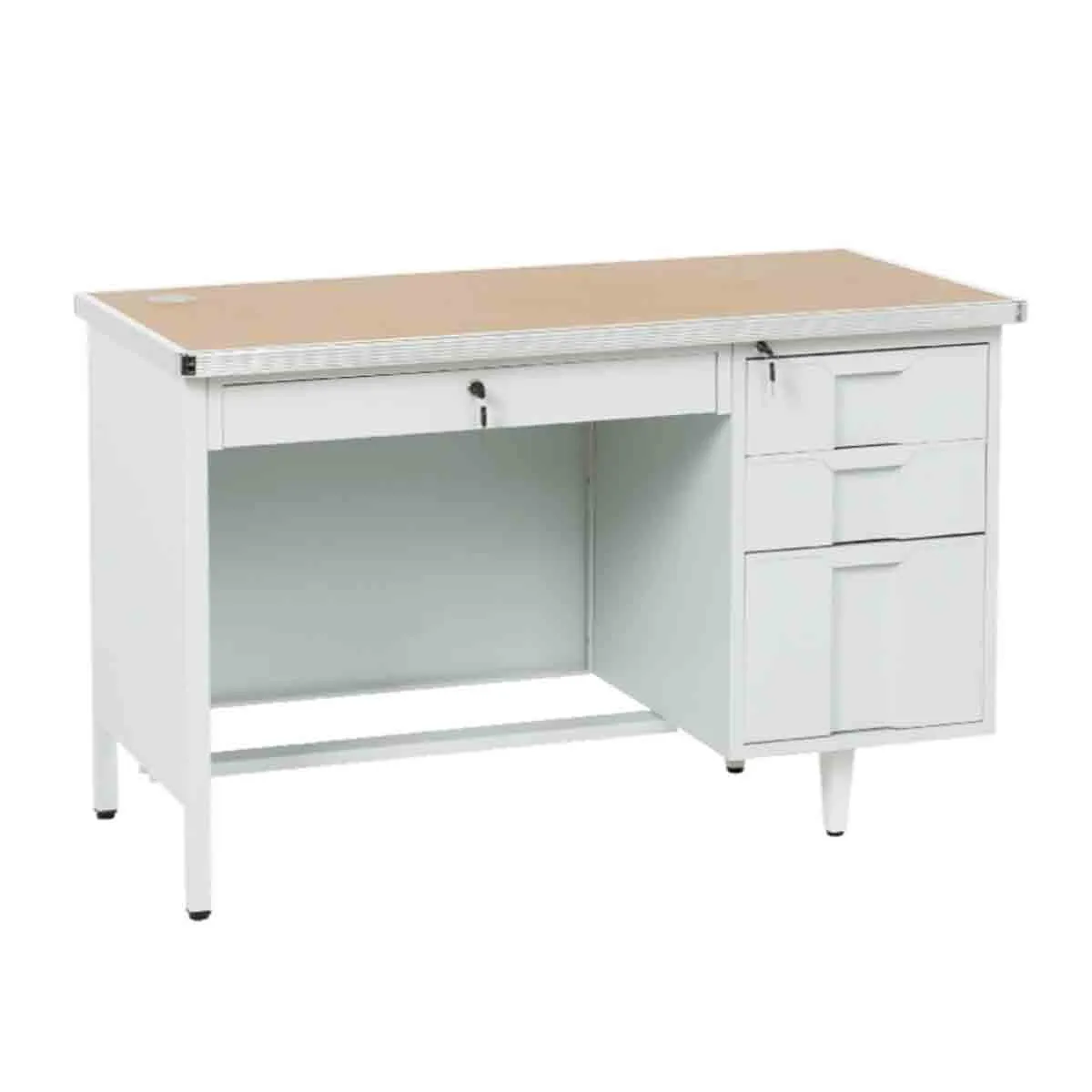 МЕТАЛНО БЮРО CARMEN CR-1318 L - СИВО / БУК