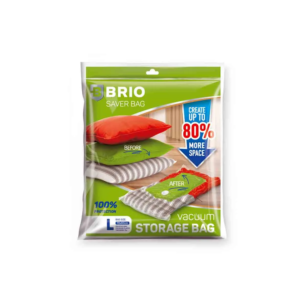 ПЛИК ЗА ВАКУУМИРАНЕ - BRIO L - 70Х60 СМ