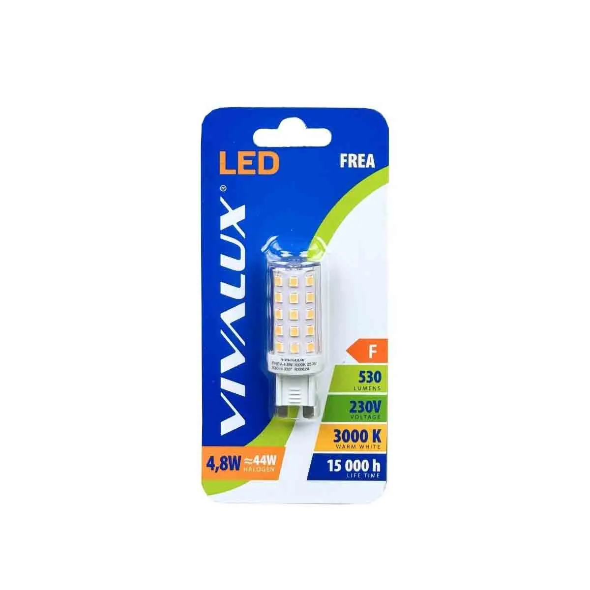LED ЛАМПА 230V ТОПЛА СВЕТЛИНА 4,8W G9 WW-3000K 4847