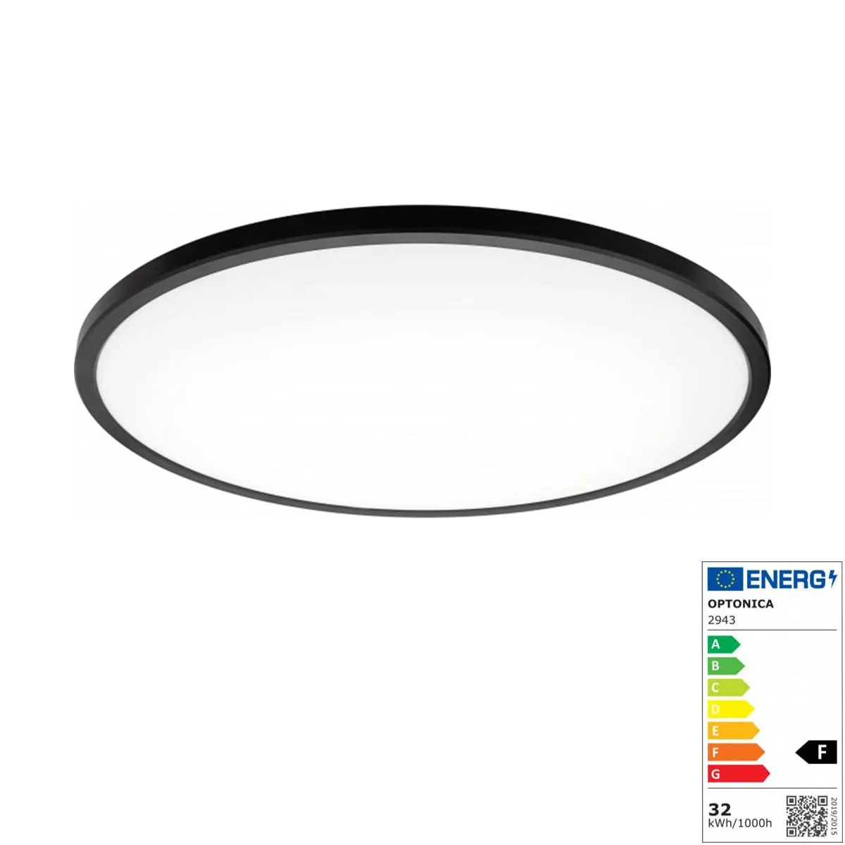 LED ОСВЕТИТЕЛНО ТЯЛО ЧЕРНО RGB 32W -2943