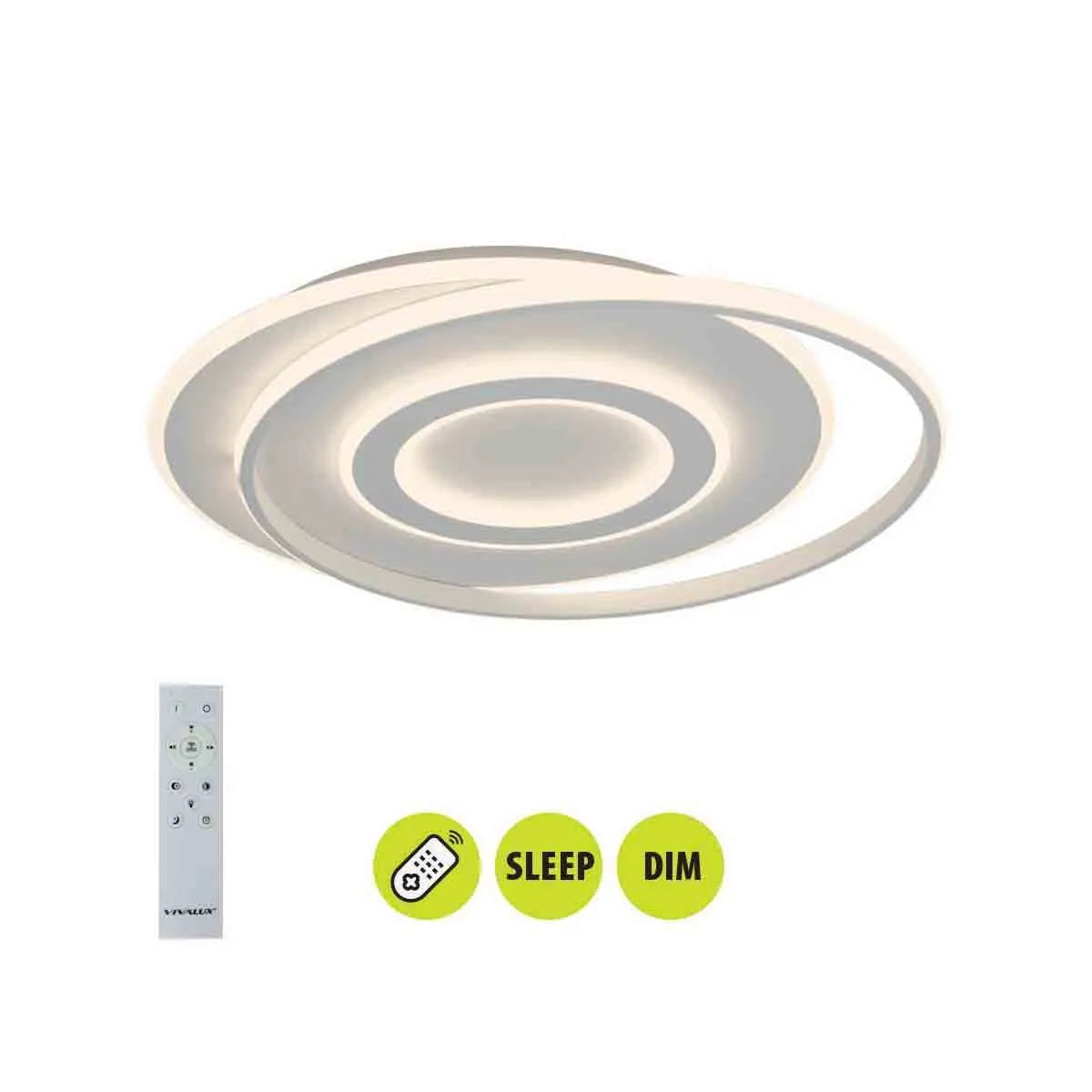 LED ПЛАФОН 230V МУЛТИФ. С ДИСТ. TILDA 88W 3000-6000K 5175