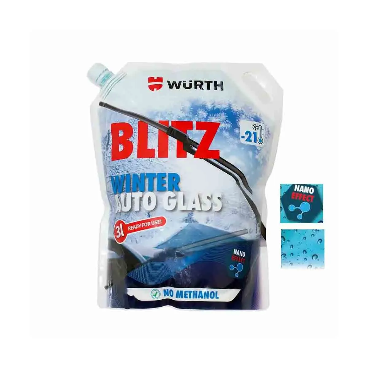 ЗИМНА ТЕЧНОСТ ЗА ЧИСТАЧКИ - WURTH BLITZ-21C, 3Л, 5892332810