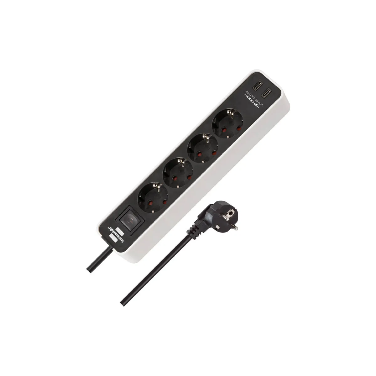 РАЗКЛОНИТЕЛ ECOLOR С КЛЮЧ 4 ГНЕЗДА, БЯЛ ,1,5М. КАБЕЛ/ 240126