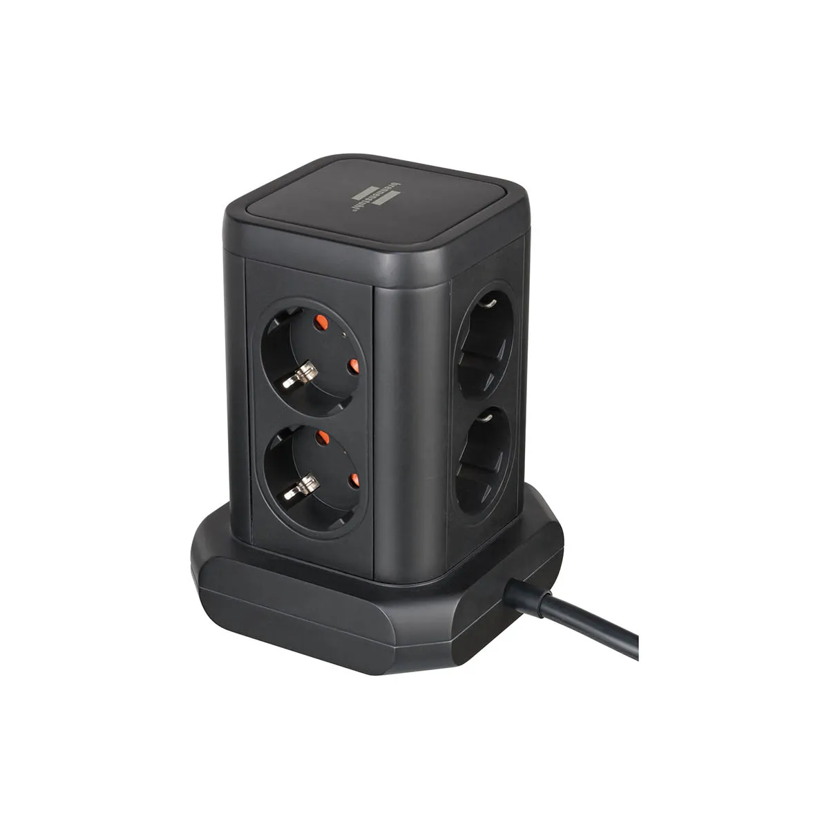 РАЗКЛОНИТЕЛ ТИП КОЛОНА С 8 ГНЕЗДА, 2М КАБЕЛ, ЧЕРЕН/ 560010