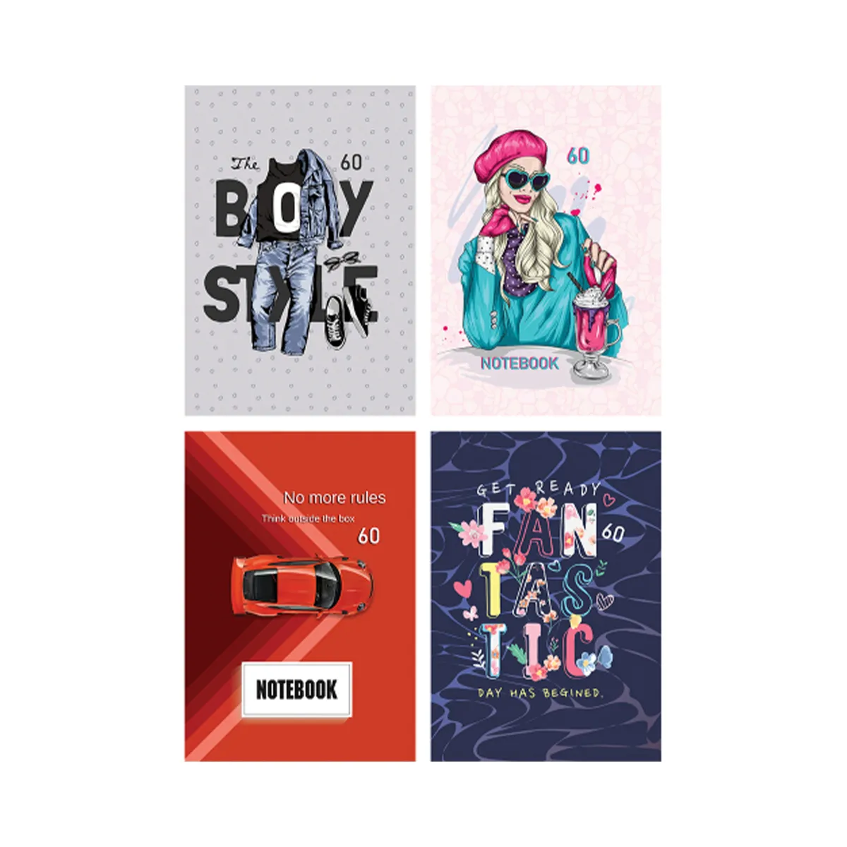 ТЕТРАДКА С ШИРОКИ РЕДОВЕ А5 - 4840