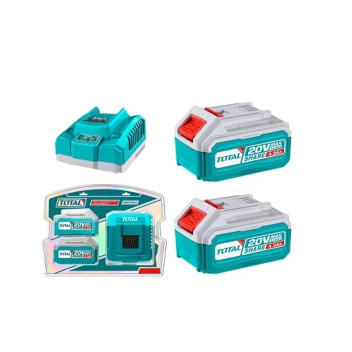 АКУМУЛАТОРНА БАТЕРИЯ И ЗАРЯДНО TOTAL, 20V4AH - TFBCPK1424E