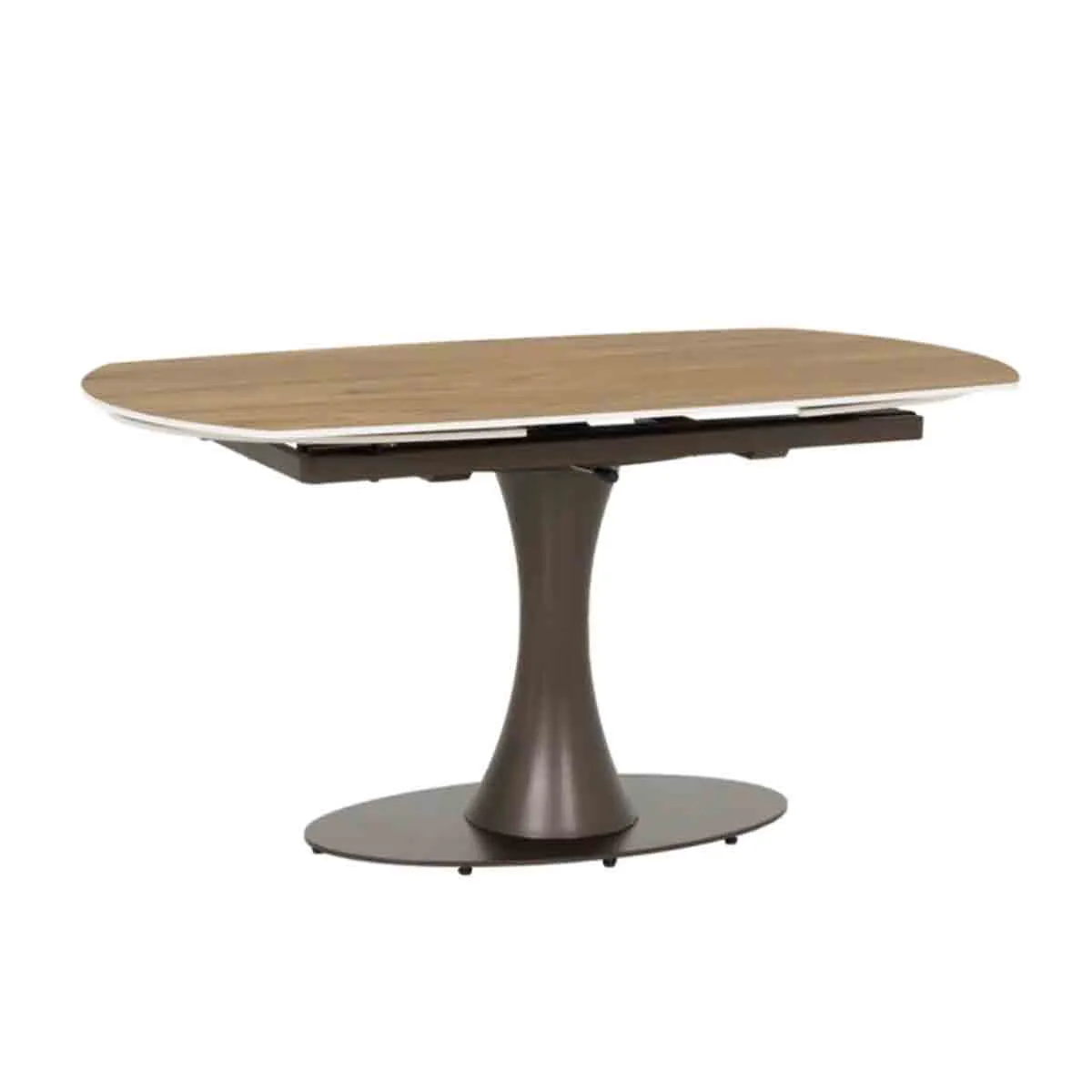 РАЗТЕГАТЕЛНА ТРАПЕЗНА МАСА - CARLOS, ТЪМЕН ОРЕХ