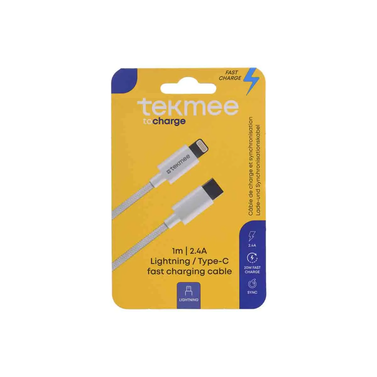 КАБЕЛ - TEKMEE, TYPE-C  - 4885