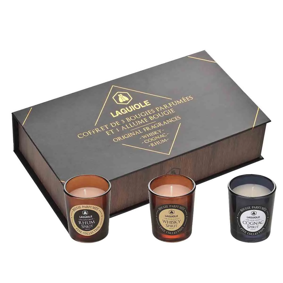 ПОДАРЪЧЕН КОМПЛЕКТ - 3 СВЕЩИ И ЗАПАЛКА, 5051