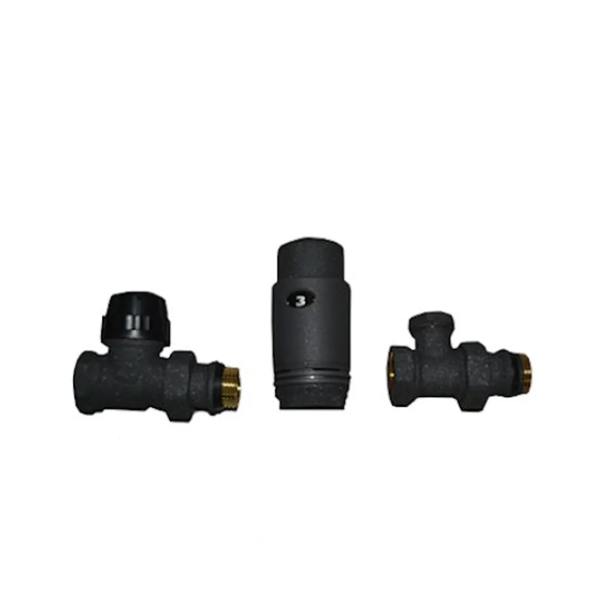 РАДИАТОРЕН СЕТ - CAYMAN-3 BLACK, 1/2'' - 7577