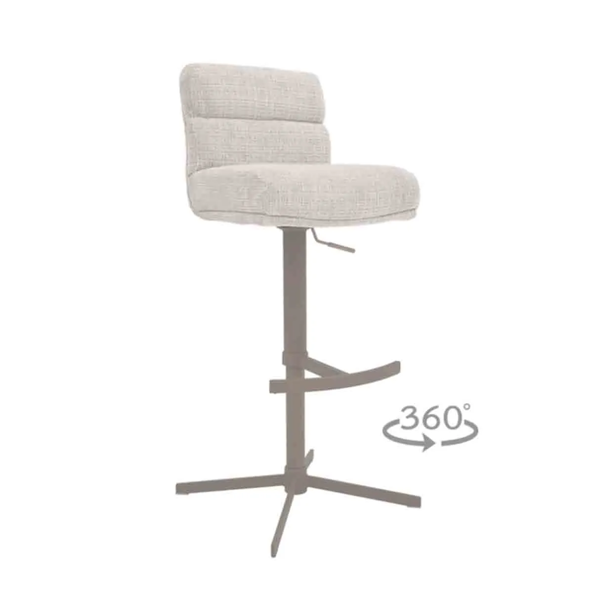 БАР СТОЛ - VANDRA, КРЕМ 02