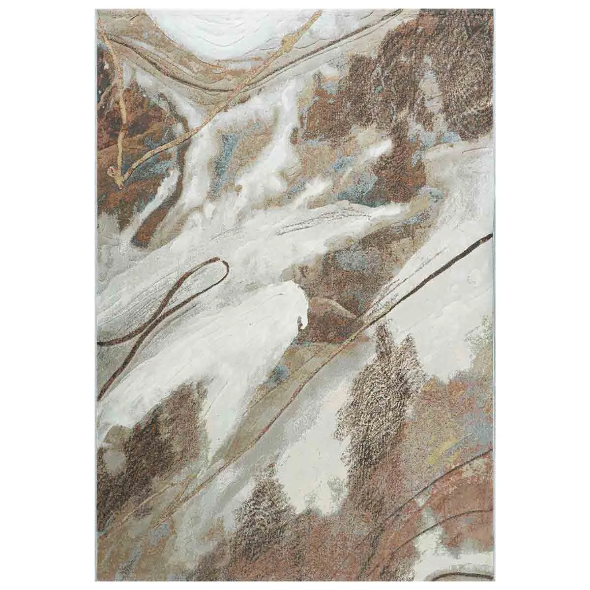 КИЛИМ - ARGENTUM, АКВАРЕЛ, КАФЯВО-БЕЖОВО, 160Х230 - 21163529