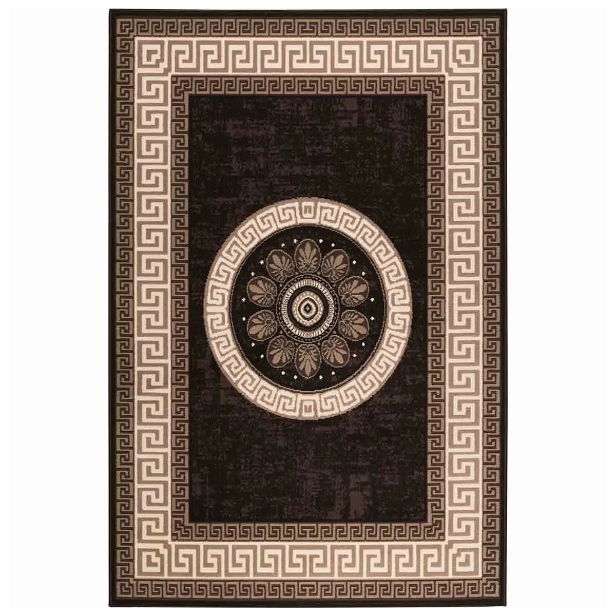 КИЛИМ - LANU, МЕАНДЪР, КАФЯВО, 100Х150 - 213514783