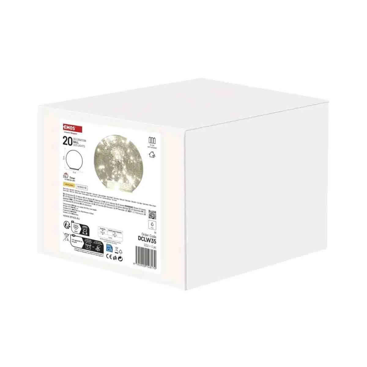 LED ДЕКОРАЦИЯ - ЗЛАТНА ТОПКА, DCLW35