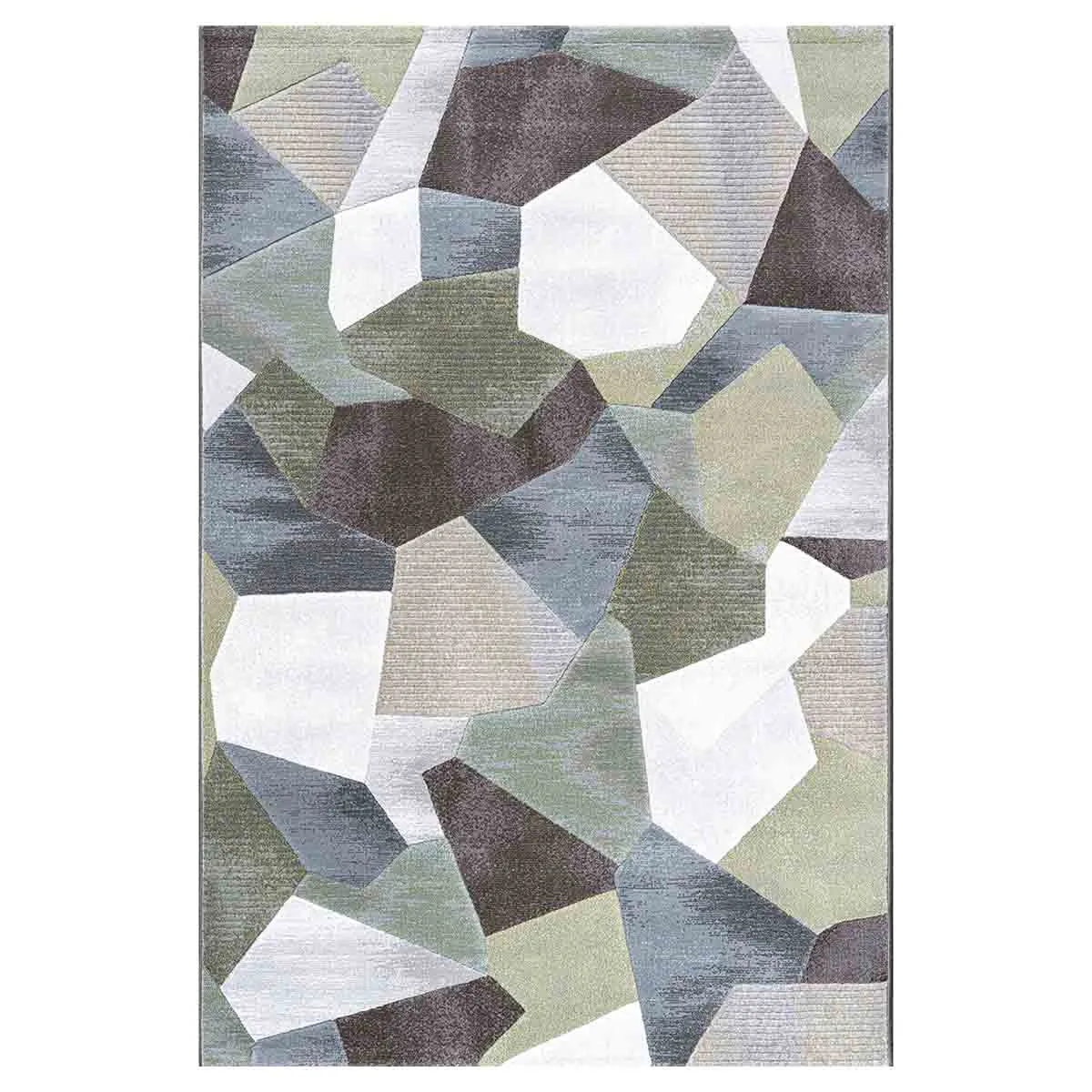 КИЛИМ - АРГЕНТУМ, 3D ФИГУРИ, ЗЕЛЕН, 160Х230 - 21163925