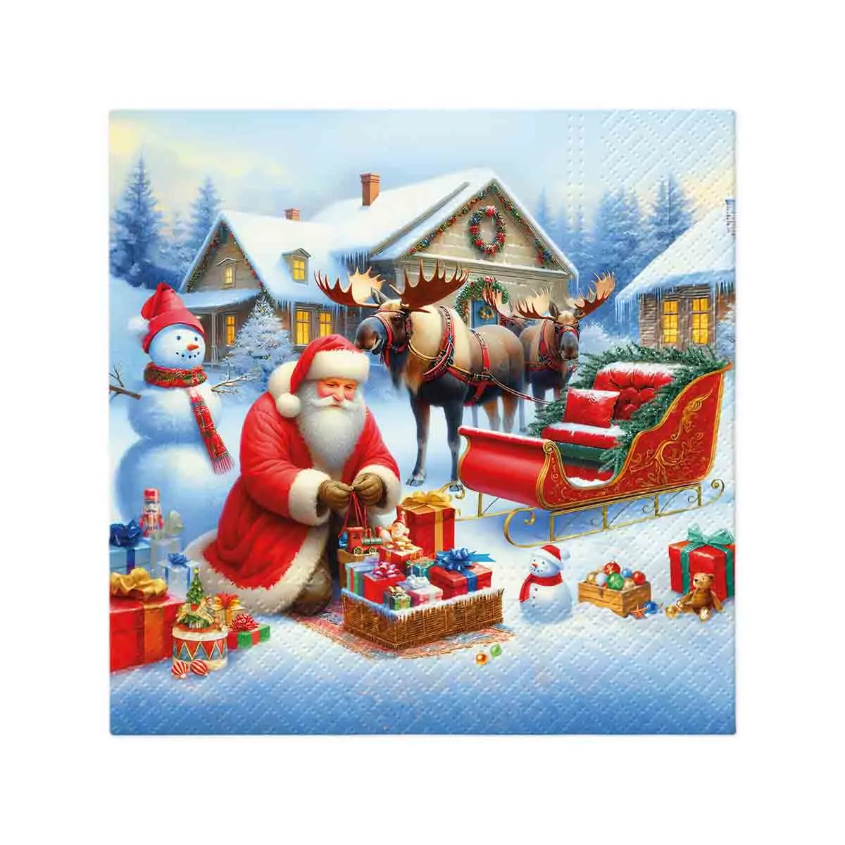 КОЛЕДНИ САЛФЕТКИ - ДЯДО КОЛЕДА, 239-700