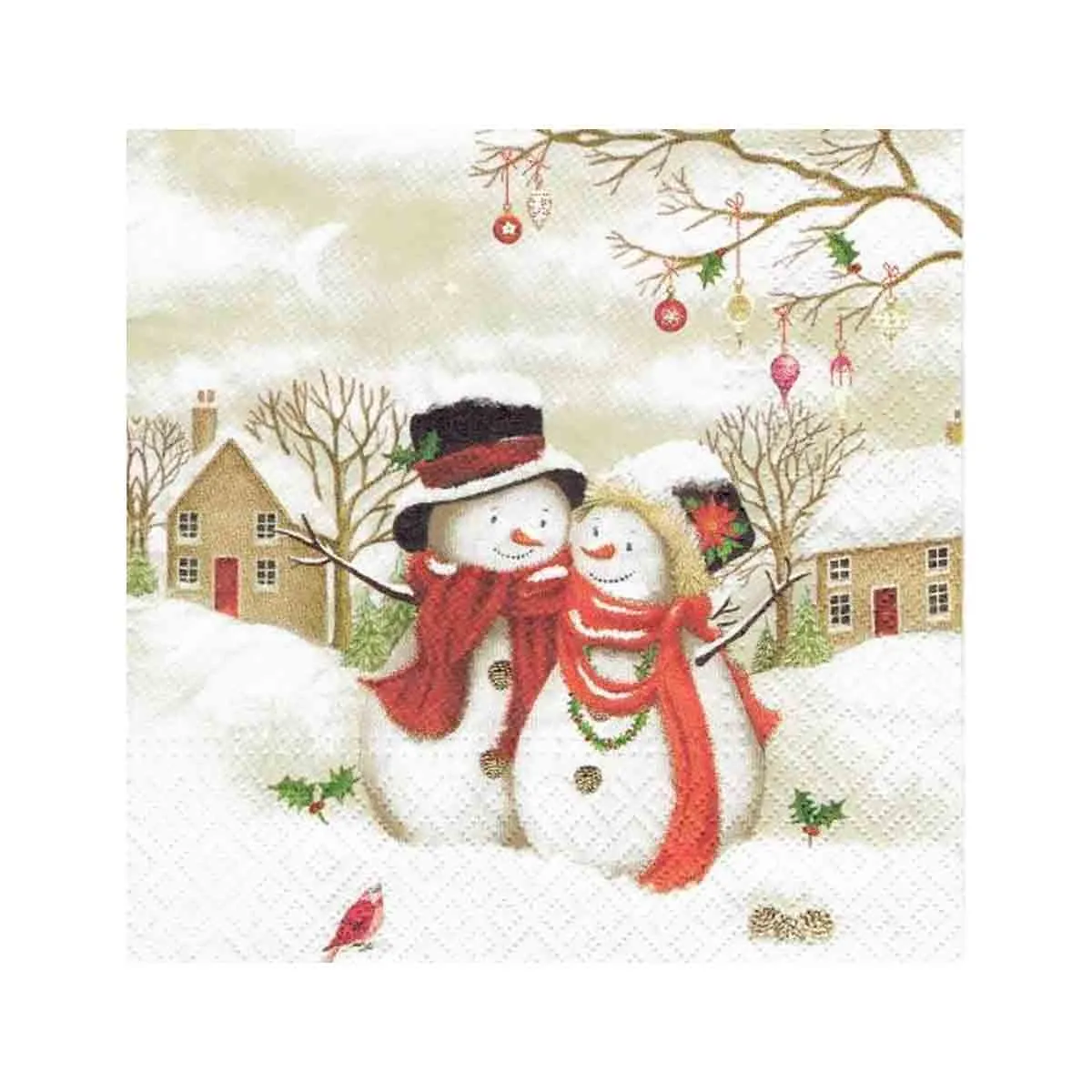КОЛЕДНИ САЛФЕТКИ - СНЕЖКОВЦИ, 098-500