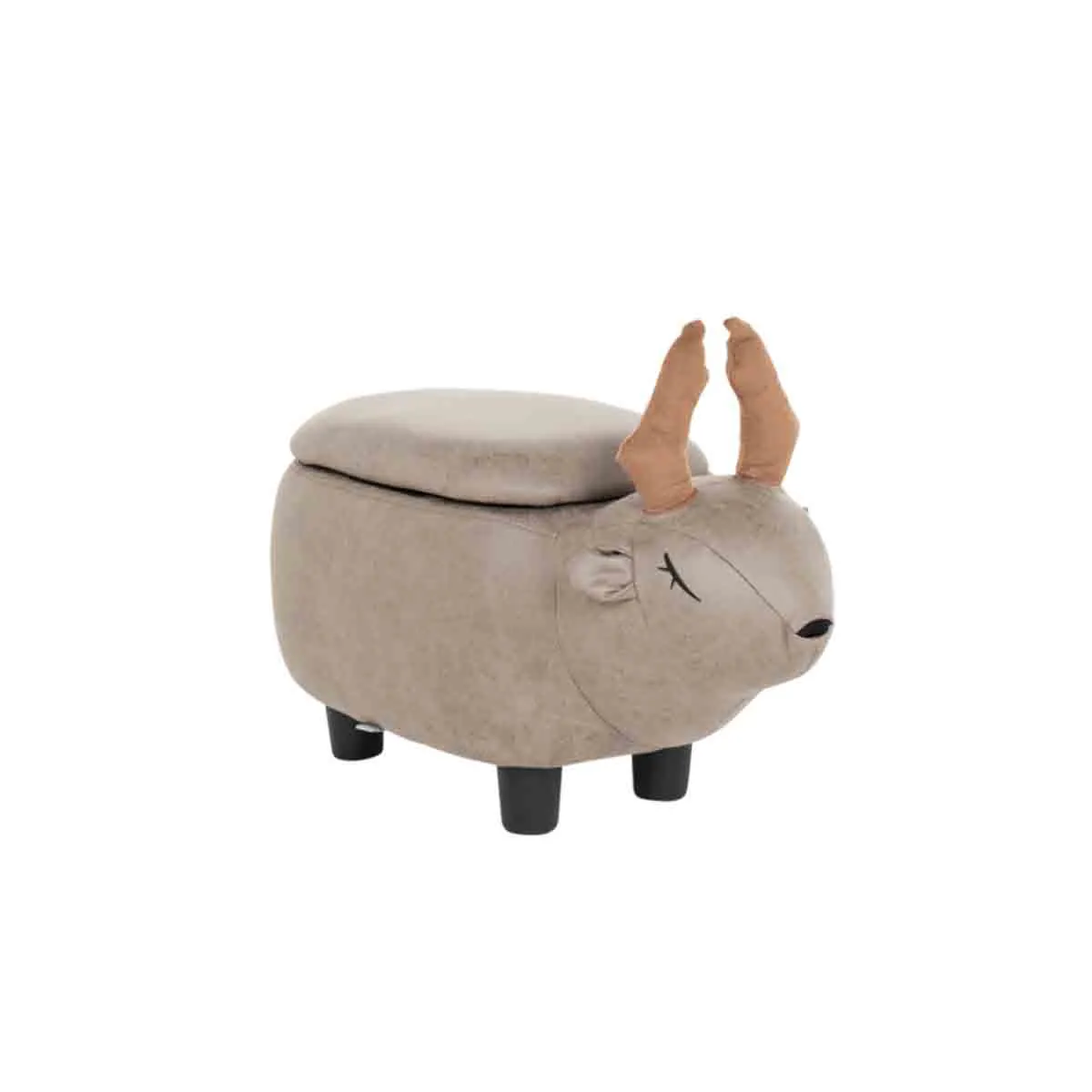 ДЕТСКА ТАБУРЕТКА С РАКЛА - СИВ ЕЛЕН