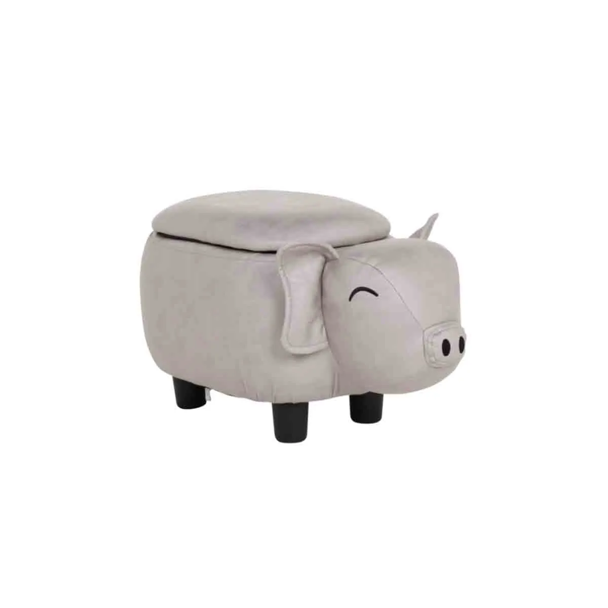 ДЕТСКА ТАБУРЕТКА С РАКЛА - СИВО ПРАСЕНЦЕ