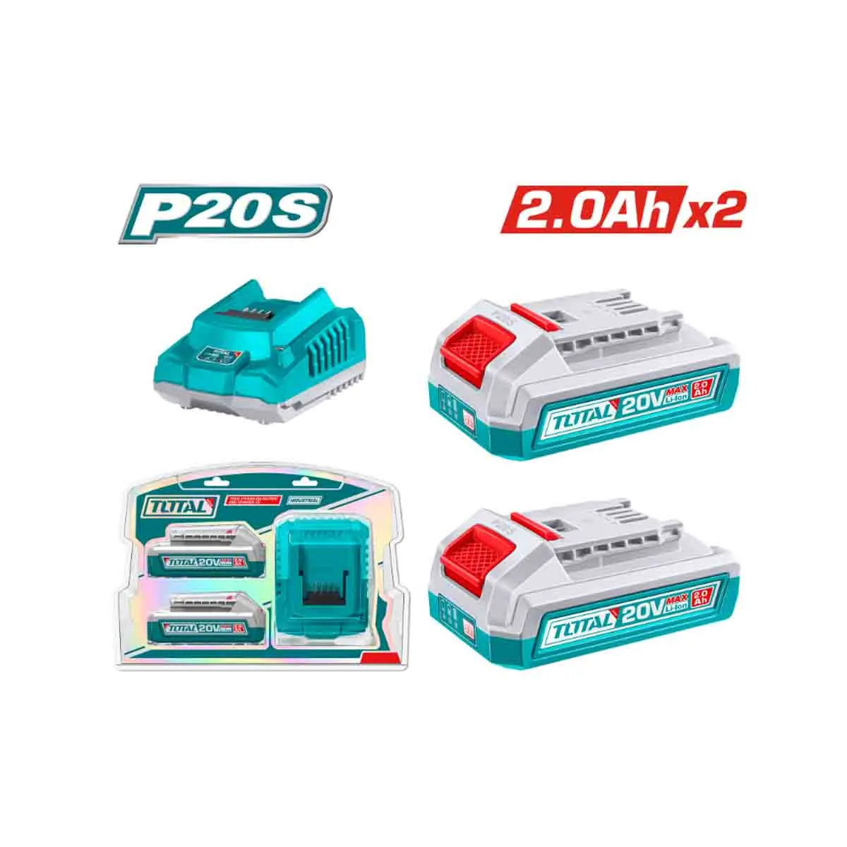 АКУМУЛАТОРНИ БАТЕРИИ И ЗАРАДНО - TOTAL, 2212E