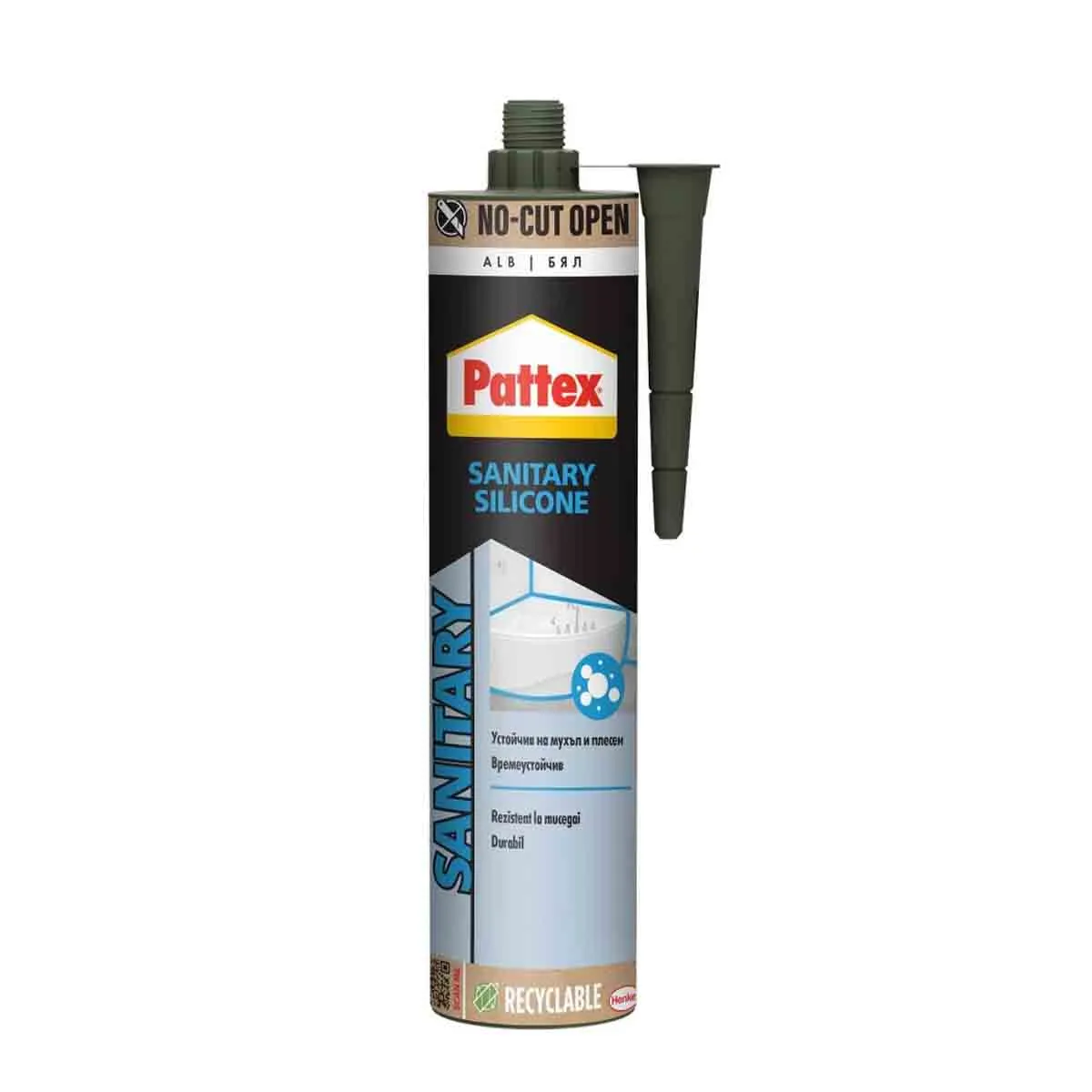 САНИТАРЕН СИЛИКОН - PATTEX INNO, 280МЛ - БЯЛ