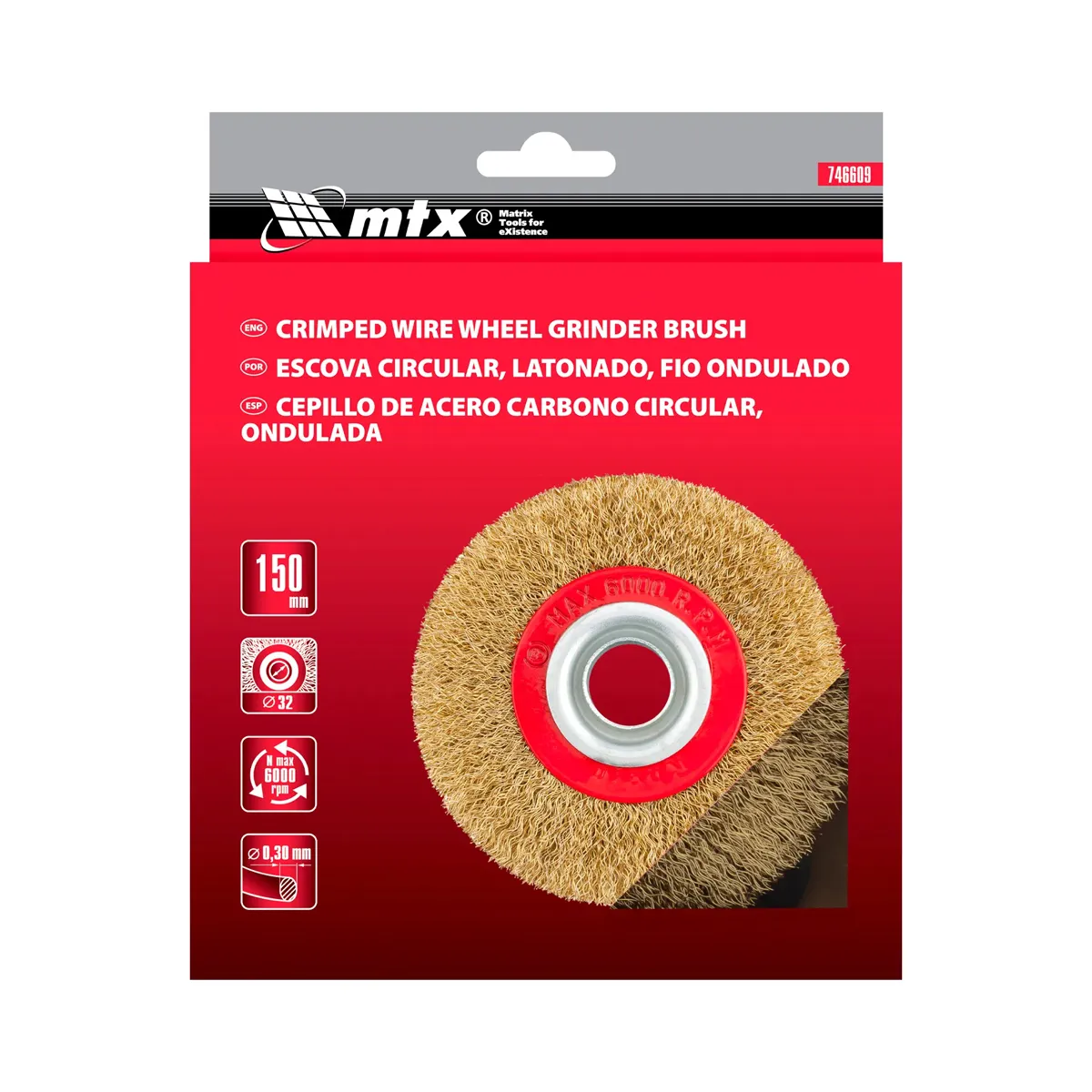 ЧЕТКА ЗА ЪГЛОШЛАЙФ - 746609, 150ММ