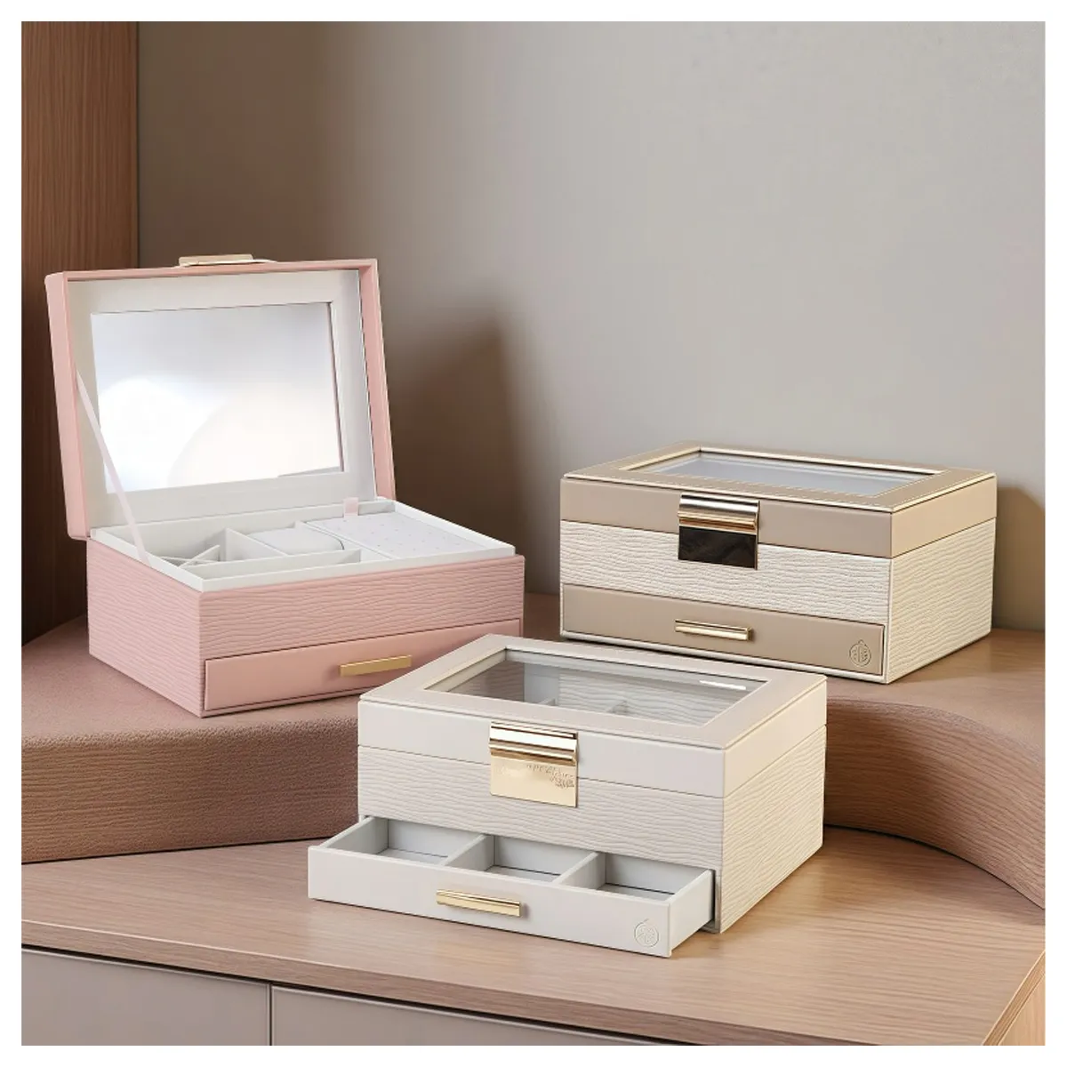 КУТИЯ ЗА БИЖУТА - БЕЖАВА, ТИП КУФАРЧЕ - К20142, 80035544