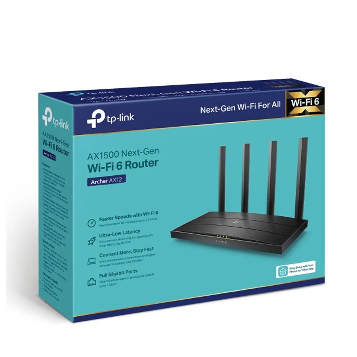 РУТЕР - TP-LINK,  ARCHER AX12