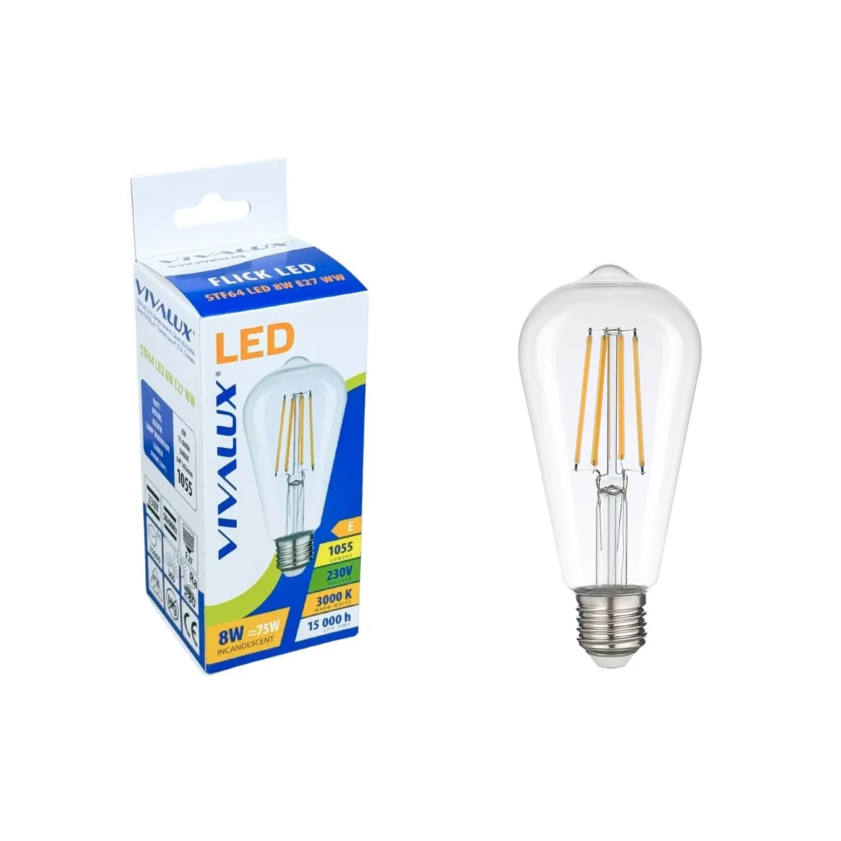 LED ФИЛАМЕНТ ЛАМПА - VIVALUX, 5237