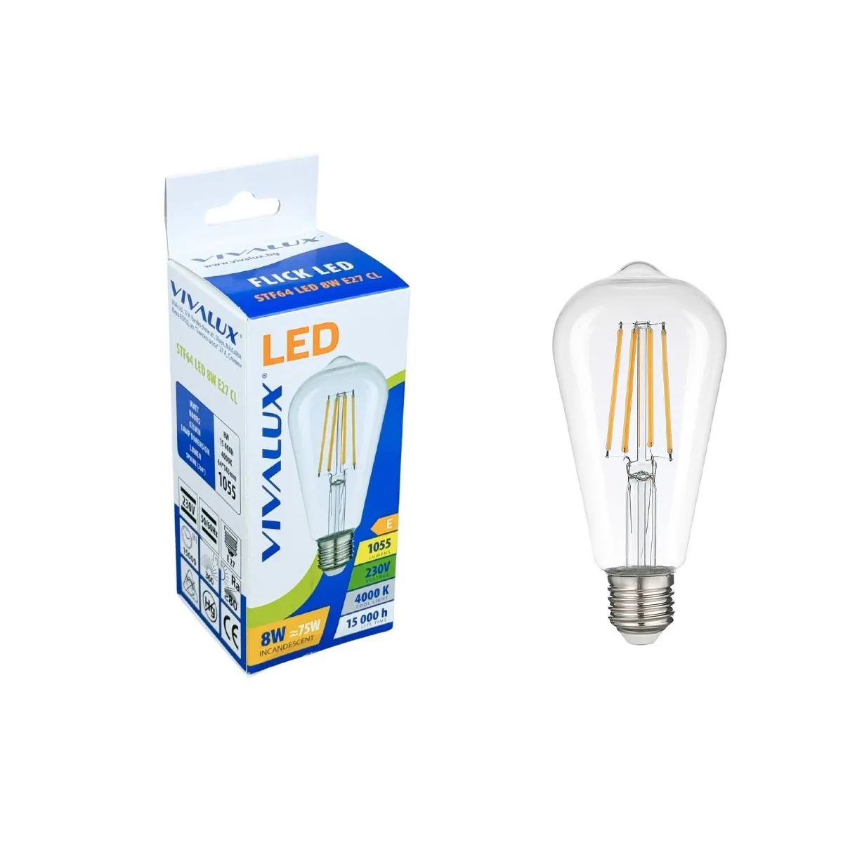 LED ФИЛАМЕНТ ЛАМПА - VIVALUX, 5238