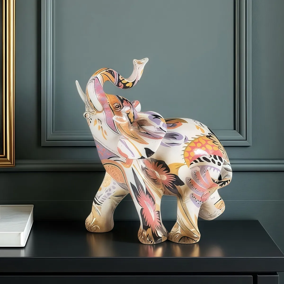 ДЕКОРАТИВНА СТАТУЕТКА - ШАРЕН СТОЛ, 24467В 81035782