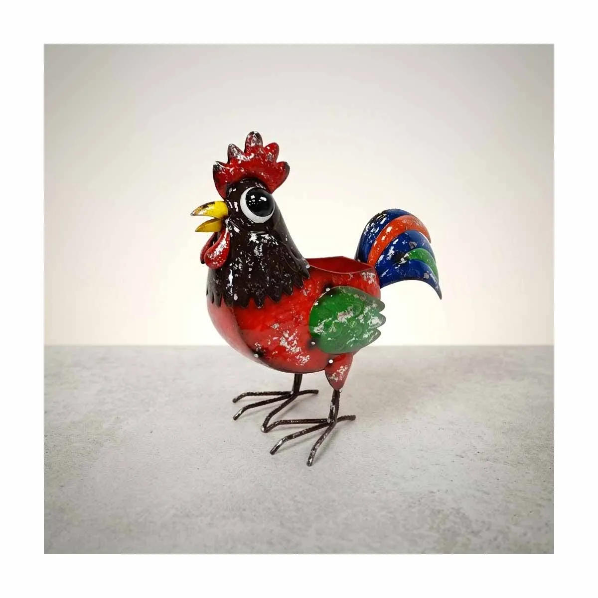 ДЕКОРАТИВНА ФИГУРА С КАШПА ПЕТЕЛ 31/16/33СМ И066-1025