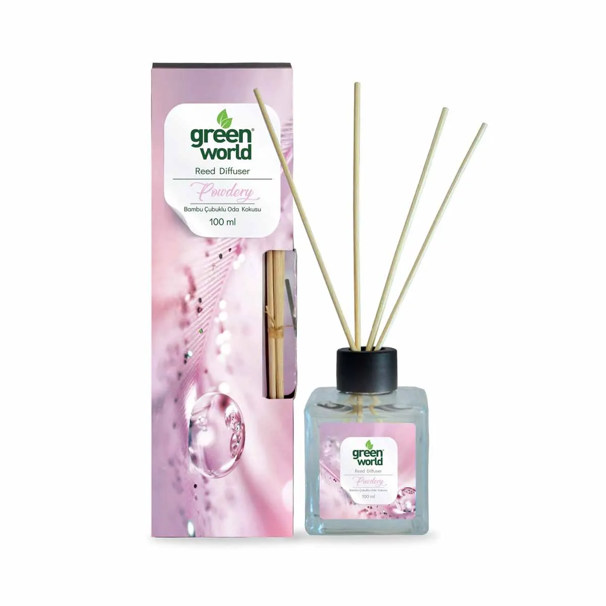 АРОМАТИЗАТОР - GREEN WORLD DIFFUSER, POWDERY