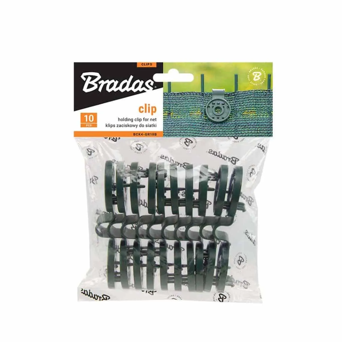 СКОБА ЗА МРЕЖА - 40ММ, ЗЕЛЕНА х 10БР