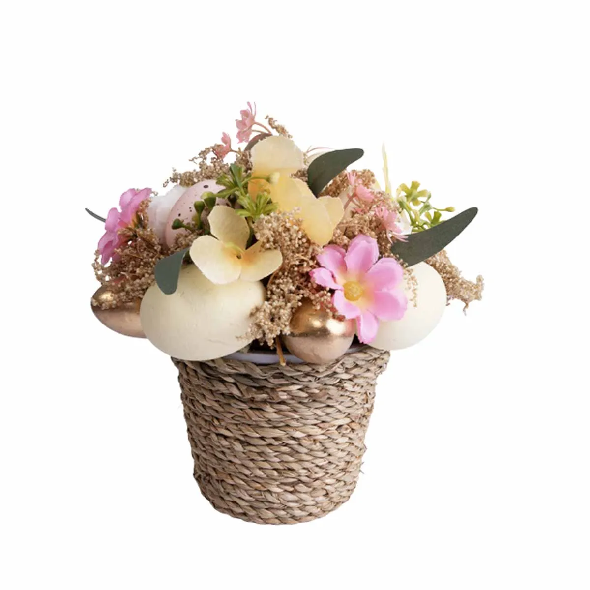 ВЕЛИКДЕНСКА ДЕКОРАЦИЯ - КАШПА С ЯЙЦА И ЦВЕТЯ, 1019