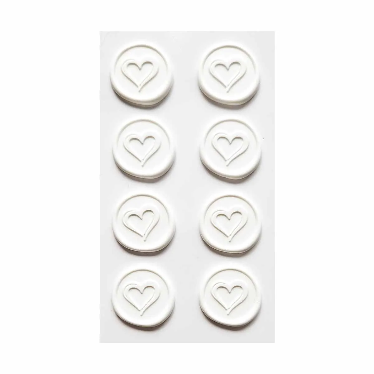 СТИКЕР ПЕЧАТ - БЕЛИ СЪРЦА, 51959