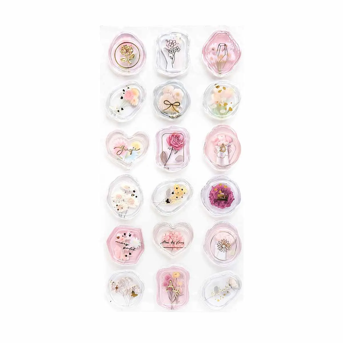 СТИКЕР ПЕЧАТ - ЦВЕТЯ, 51954