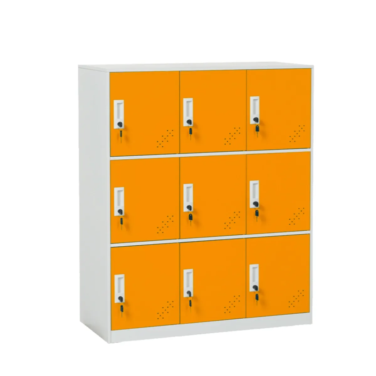МЕТАЛЕН ШКАФ - CARMEN, CR-1298 J - БЯЛ / ОРАНЖЕВ