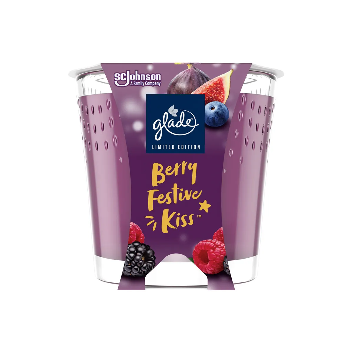 АРОМАТНА СВЕЩ В ЧАША GLADE - BERRY FESTIVE KISS / 4447