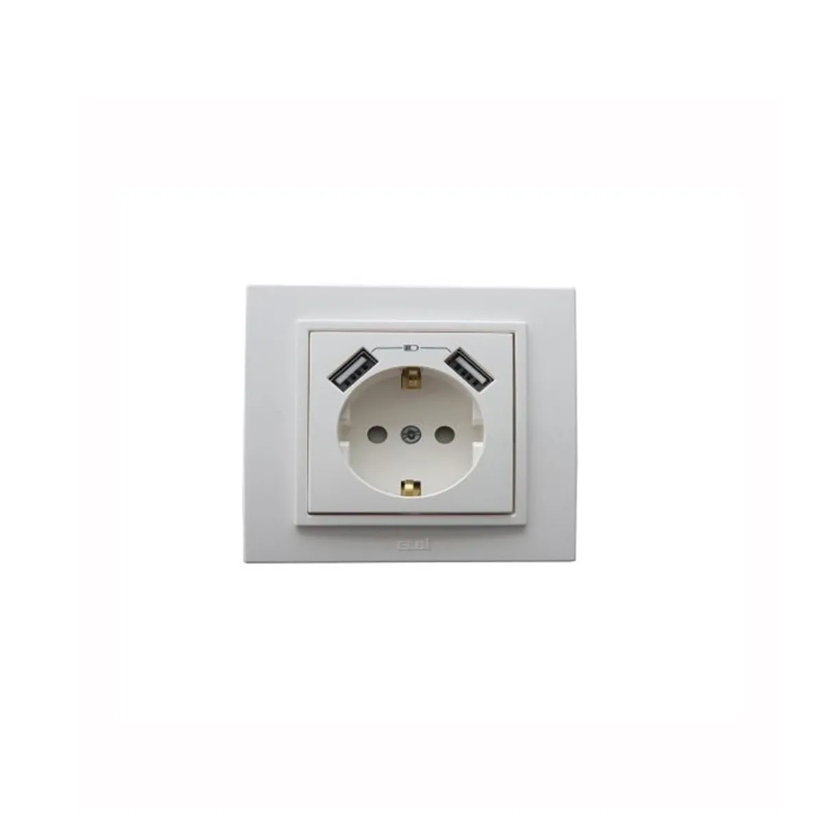 КОНТАКТ С ДЕТСКА ЗАЩИТА + 2БР USB ЗАРЯДНО /  500-010200-317