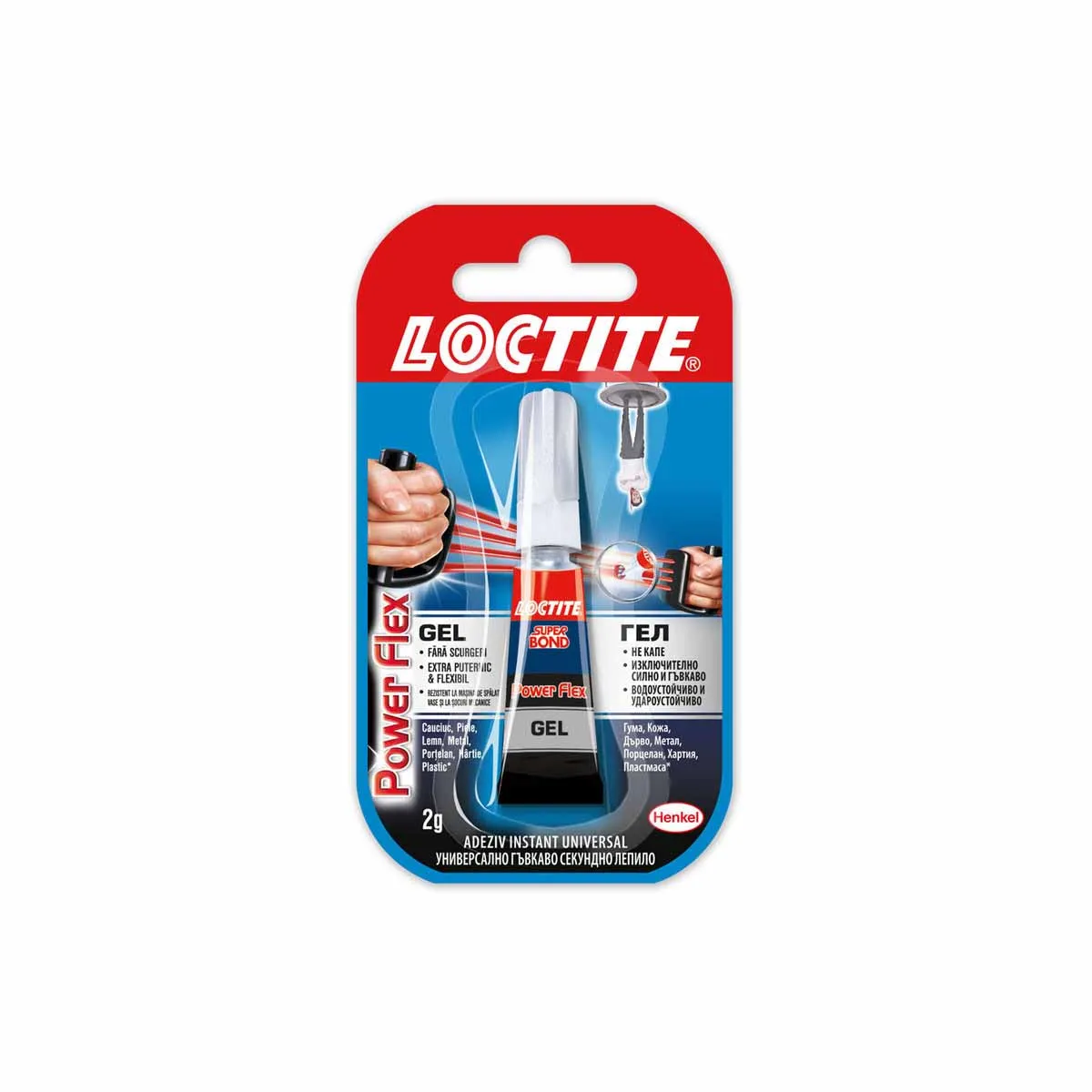 ЛЕПИЛО СЕКУНДНО - LOCTITE SUPER BOND POWER GEL, 2ГР