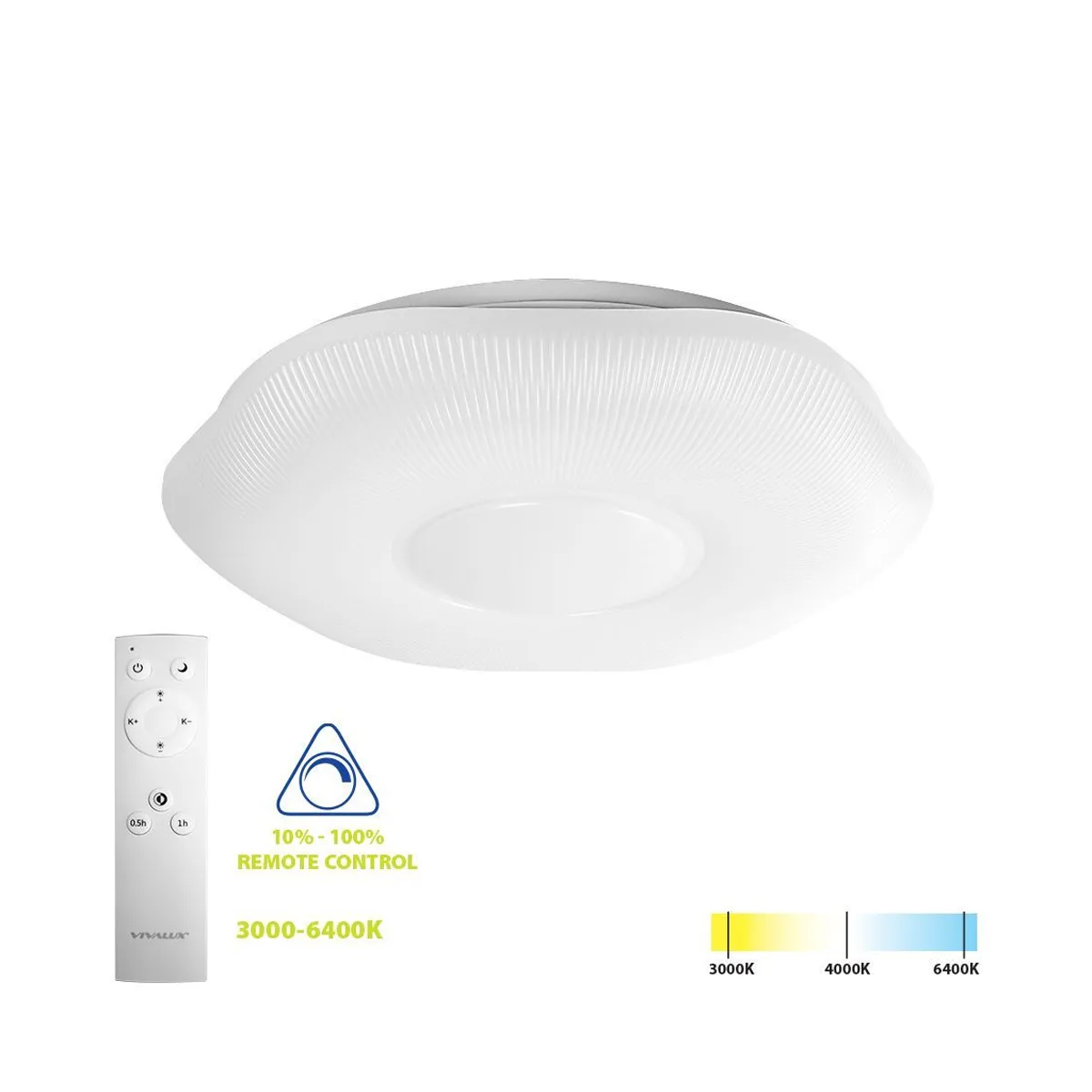 LED ПЛАФОН С ДИСТАНЦИОННО - VIVALUX, VIOLA / 5265