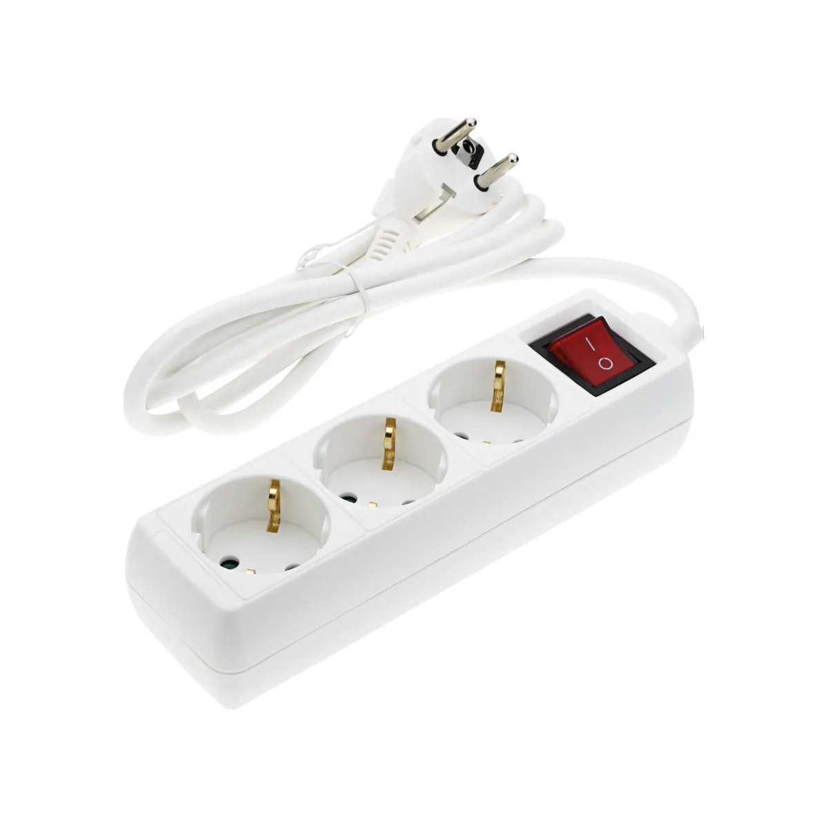 РАЗКЛОНИТЕЛ С 3 ГНЕЗДА - OPTONICA, POWER STRIP - 1,5М / 7607