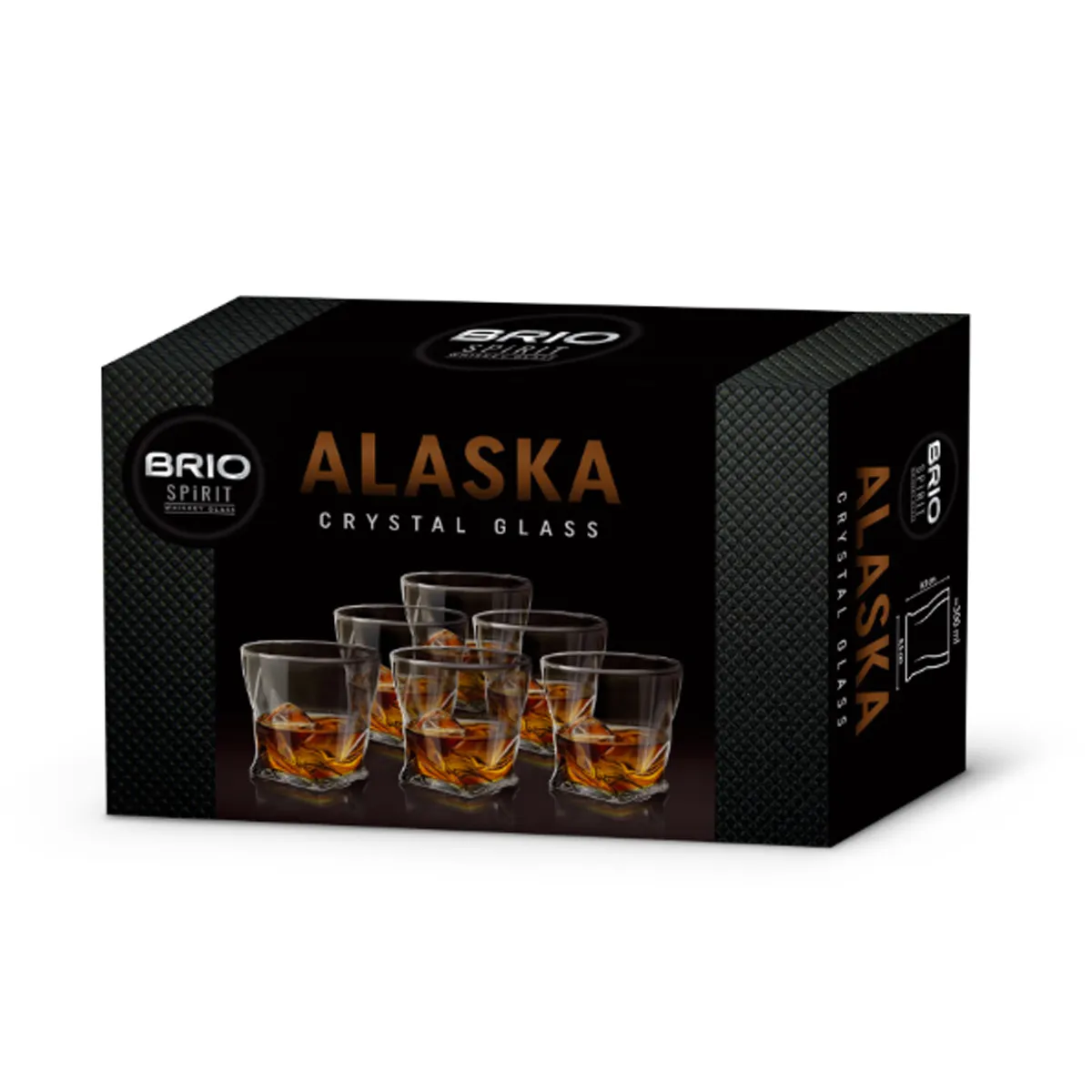 ЧАШИ ЗА УИСКИ 6БР - ALASKA, 300МЛ / 106202